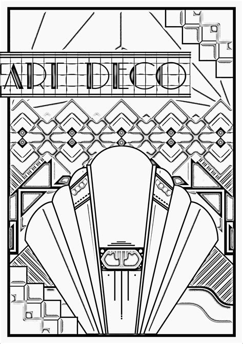 Free Printable Art Deco Coloring Pages